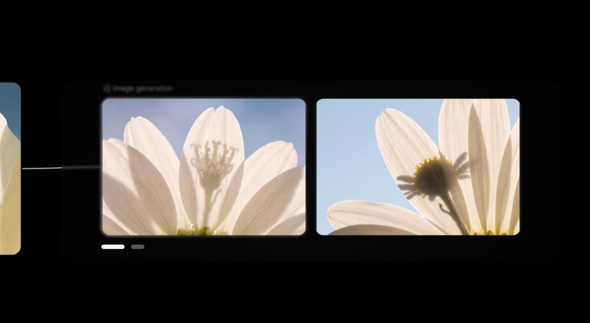 Canvas stack background with grouped image variants
